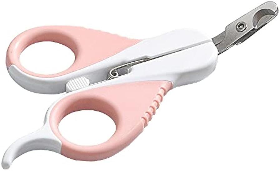 JMT-959242 Pet Nail Clippers with Safety Guard and Angled Blade for Cats, Kittens, Small Dogs, and Other Small Animals