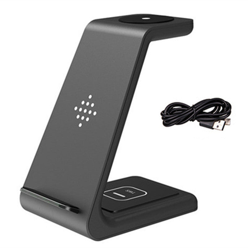 JMT-959434 3-in-1 Wireless Charging Stand for iPhone 12, Apple Watch, and AirPods - Fast Charge Compatible