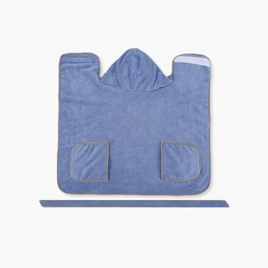 JMT-959498 High Absorbent Quick-Drying Dog Bath Robe Towel with Adjustable Waistband - Soft and Warm Comfort for Your Pet