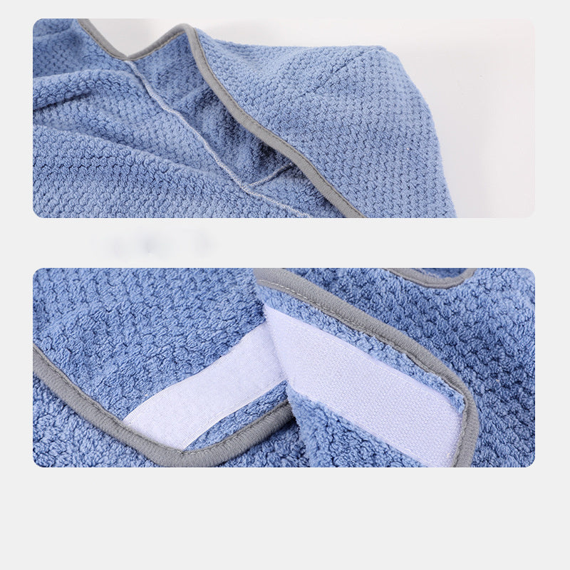 JMT-959498 High Absorbent Quick-Drying Dog Bath Robe Towel with Adjustable Waistband - Soft and Warm Comfort for Your Pet