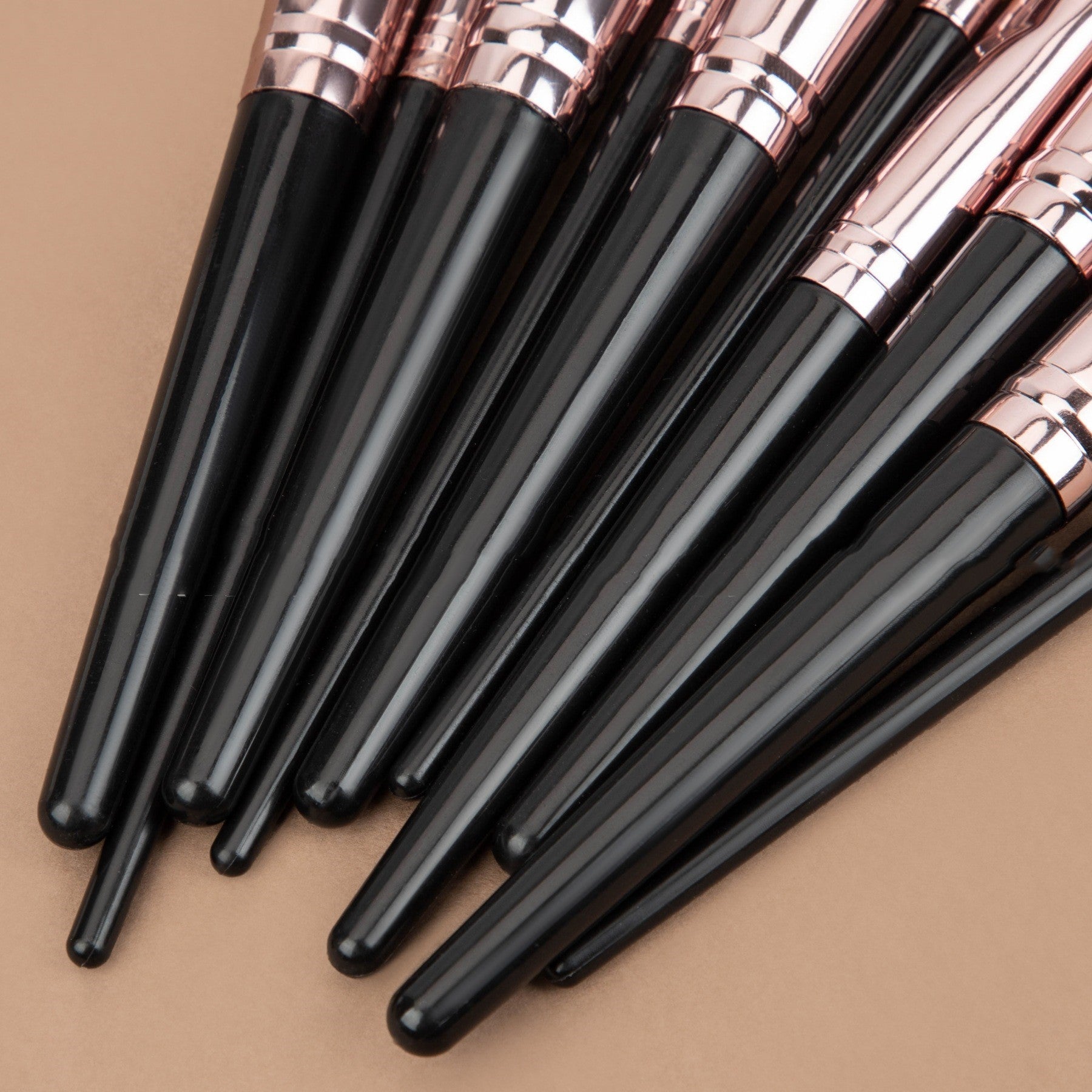 JMT-959690 Black Makeup Brush Set for Foundation, Eyeshadow, Blush, and More - 3 to 20 Pieces Available