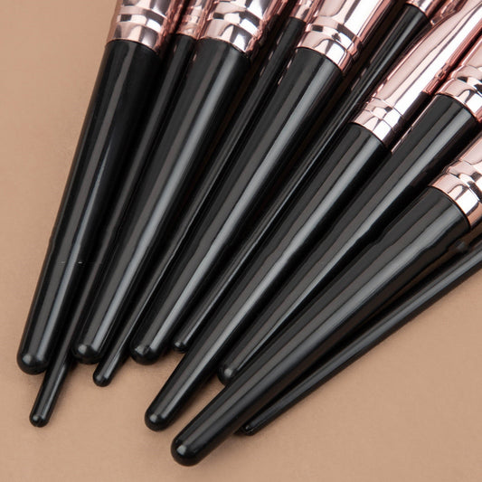 JMT-959690 Black Makeup Brush Set for Foundation, Eyeshadow, Blush, and More - 3 to 20 Pieces Available