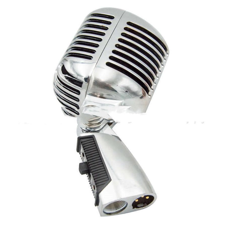 JMT-959754 Dynamic Retro Microphone with Heart-Shaped Directivity - Gold, Silver, Rose Gold Finish