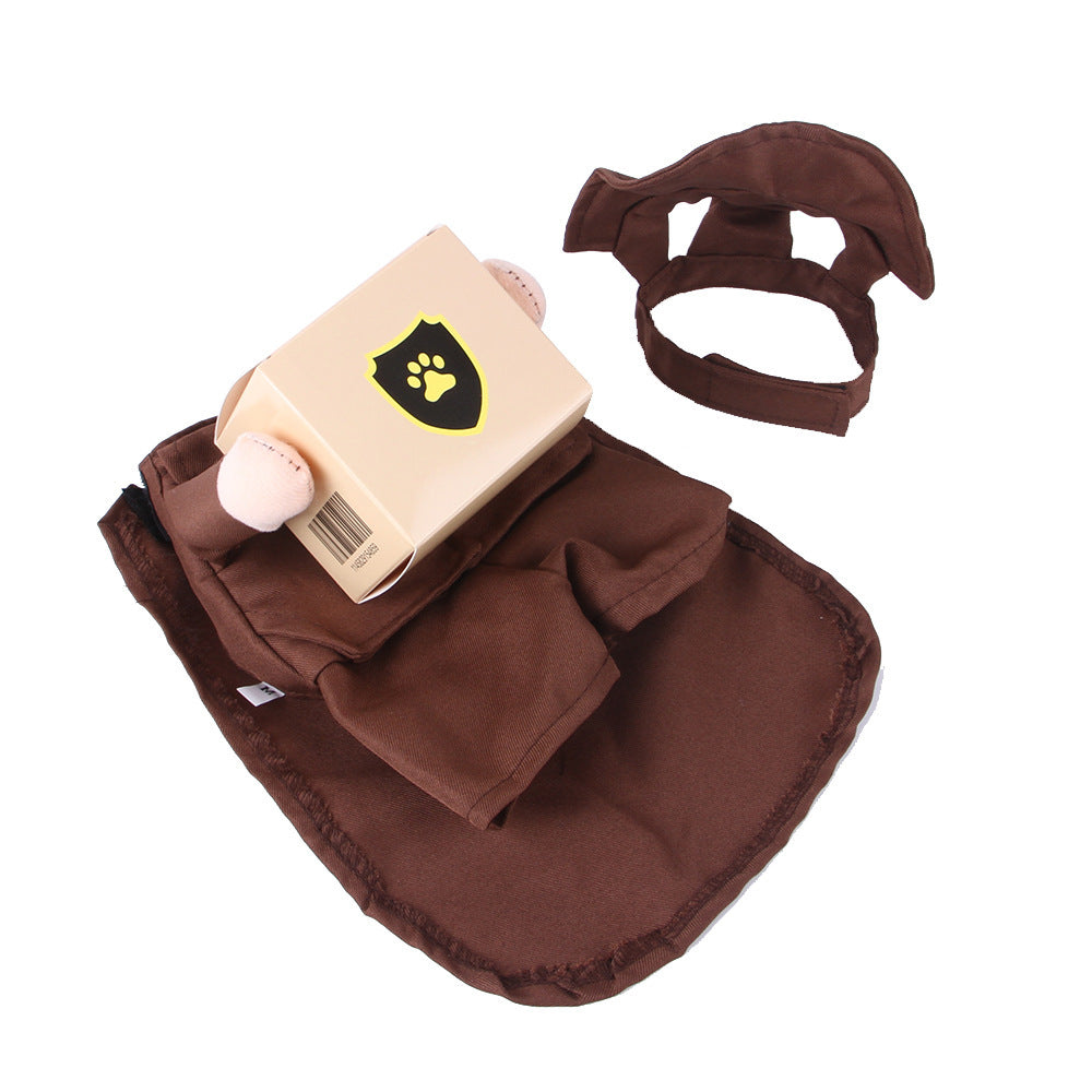 JMT-960202 Coffee Casual Pet Clothing for Outings in Sizes S-XL