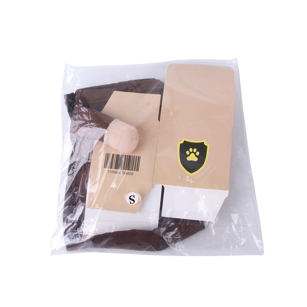 JMT-960202 Coffee Casual Pet Clothing for Outings in Sizes S-XL