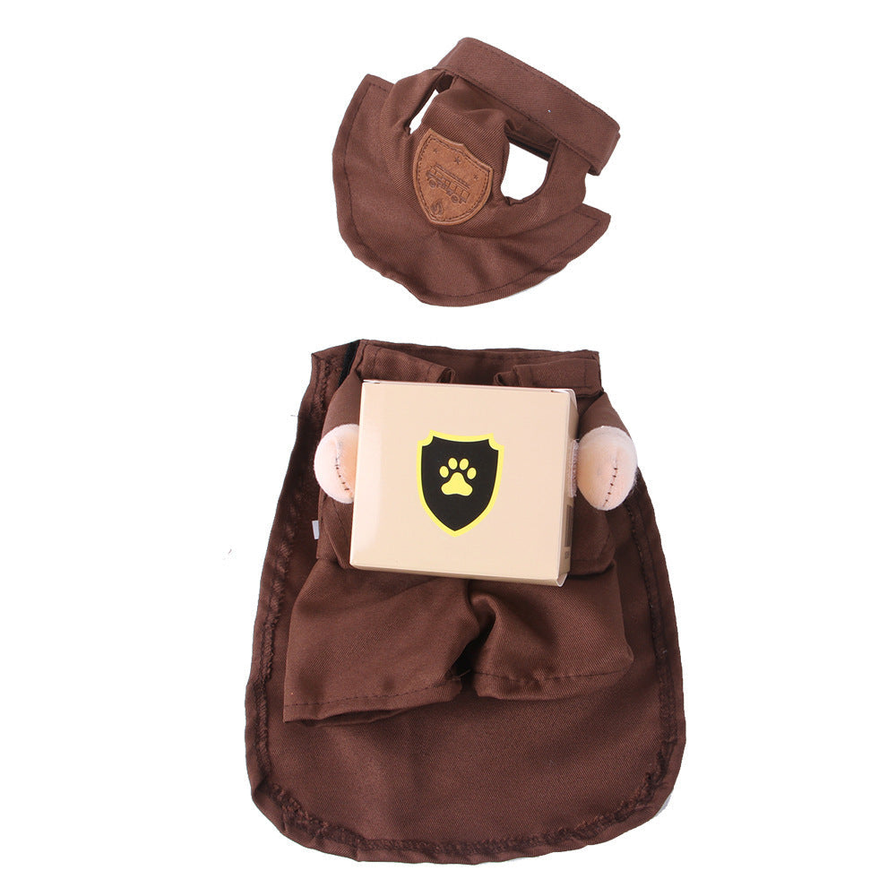 JMT-960202 Coffee Casual Pet Clothing for Outings in Sizes S-XL