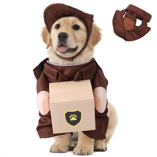 JMT-960202 Coffee Casual Pet Clothing for Outings in Sizes S-XL