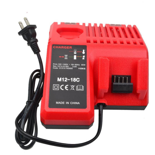 JMT-960202 Lithium Battery Charger with Dual Slots, Multi-Voltage Input 110V-240V, 12V-18V Output, Fast Charging in 1 Hour