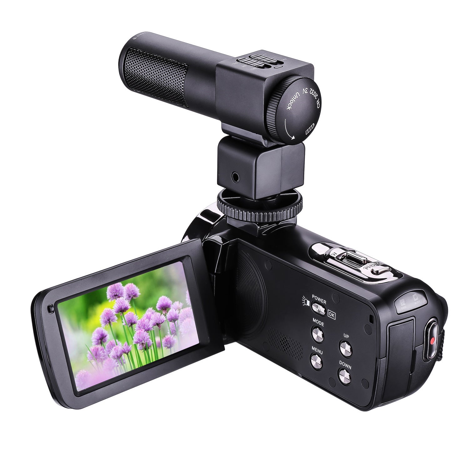 JMT-960586 1080p HD CMOS Camera with 3.0 inch Touchscreen Display and Mono Microphone