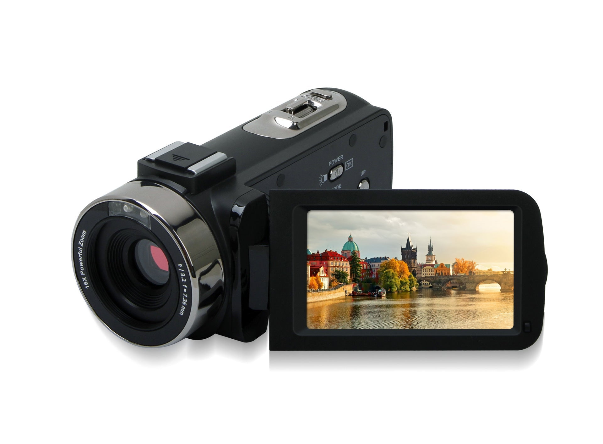 JMT-960586 1080p HD CMOS Camera with 3.0 inch Touchscreen Display and Mono Microphone
