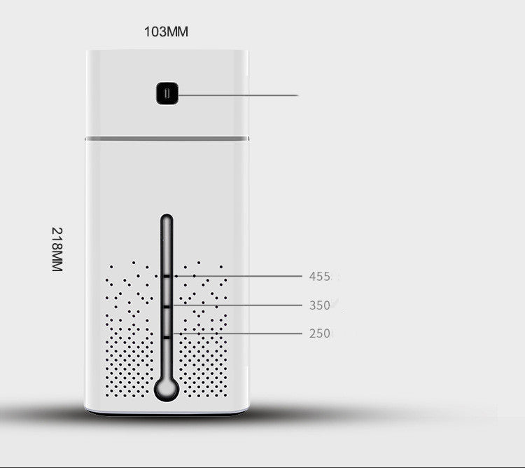JMT-960714 Water Cube Humidifier with Adjustable Spray Modes and Night Light - 1000ml Capacity, Quiet Operation