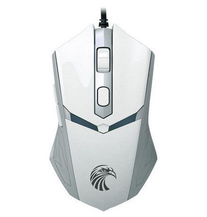 JMT-961354 2000 DPI Ergonomic Wired Gaming Mouse with 5 Buttons and 4-Way Wheel, USB Connection for Desktop Use