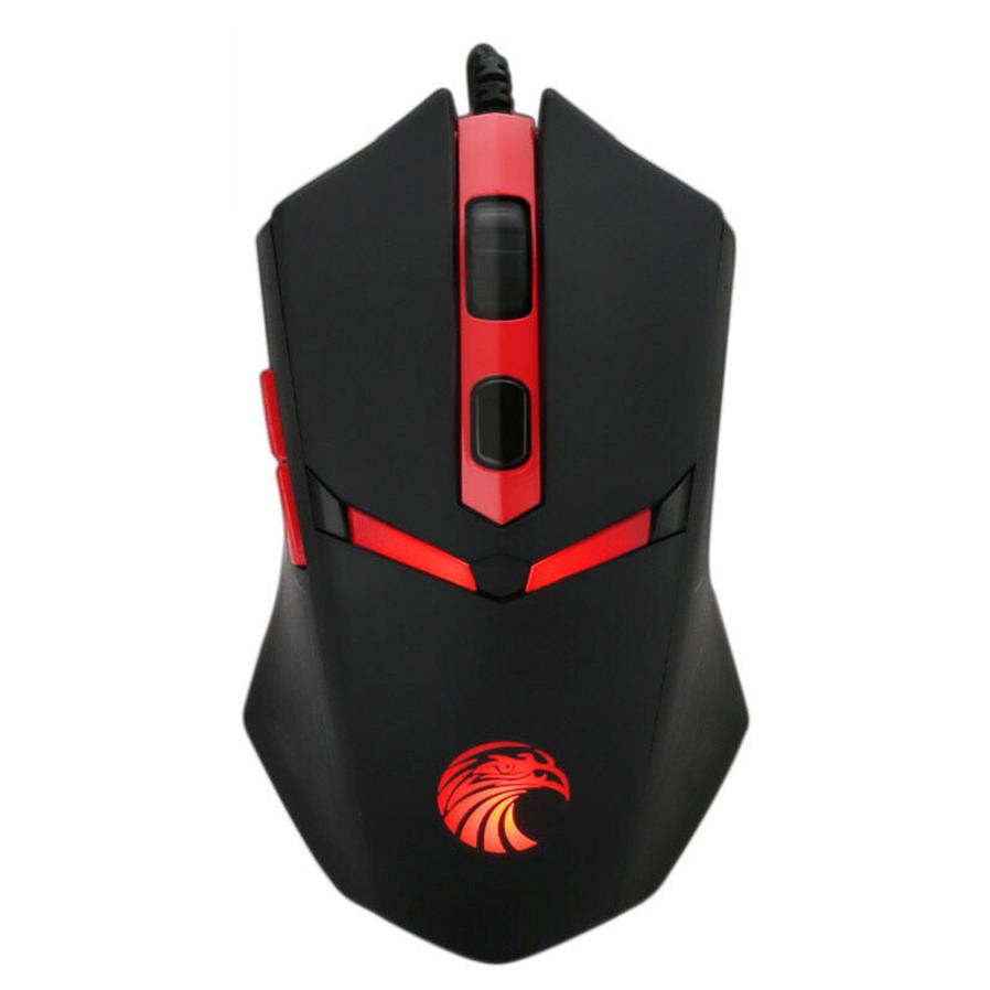 JMT-961354 2000 DPI Ergonomic Wired Gaming Mouse with 5 Buttons and 4-Way Wheel, USB Connection for Desktop Use
