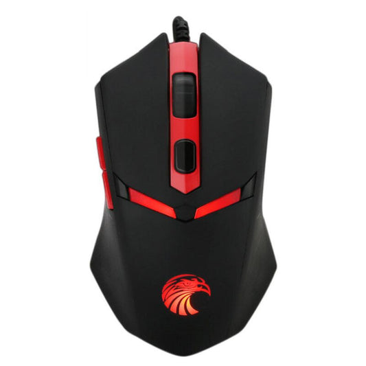 JMT-961354 2000 DPI Ergonomic Wired Gaming Mouse with 5 Buttons and 4-Way Wheel, USB Connection for Desktop Use