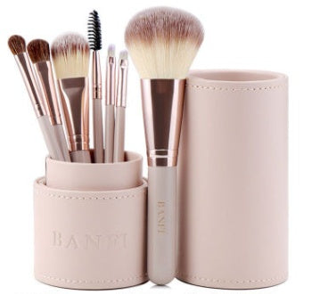 JMT-961994 7-Piece Makeup Brush Set with Soft Animal Hair for Eye Shadow Application