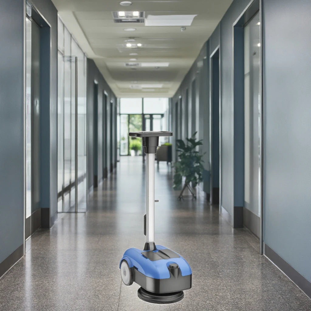 JMT-962186 180 Degree Rotating Brush Mini Walk Behind Floor Scrub Cleaning Machine