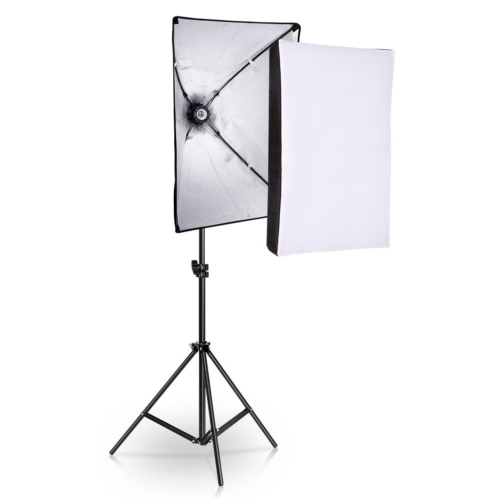 JMT-962250 Studio Light and Tripod Set for Portrait and Costume Photography with Soft Light Cloth and High-Reflective Fabric, 50x70cm