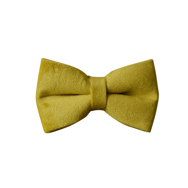 JMT-962378 Adjustable Yellow Fleece Dog Collar for Medium to Large Dogs, All-Season Casual Design