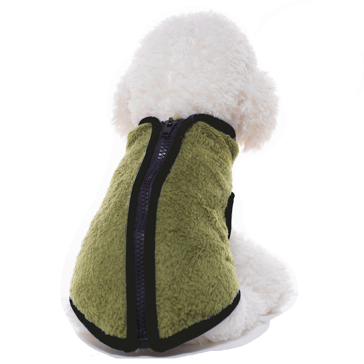 JMT-962506 High Neck Zipper Cotton Vest for Pets - Casual Comfort in Stylish Design