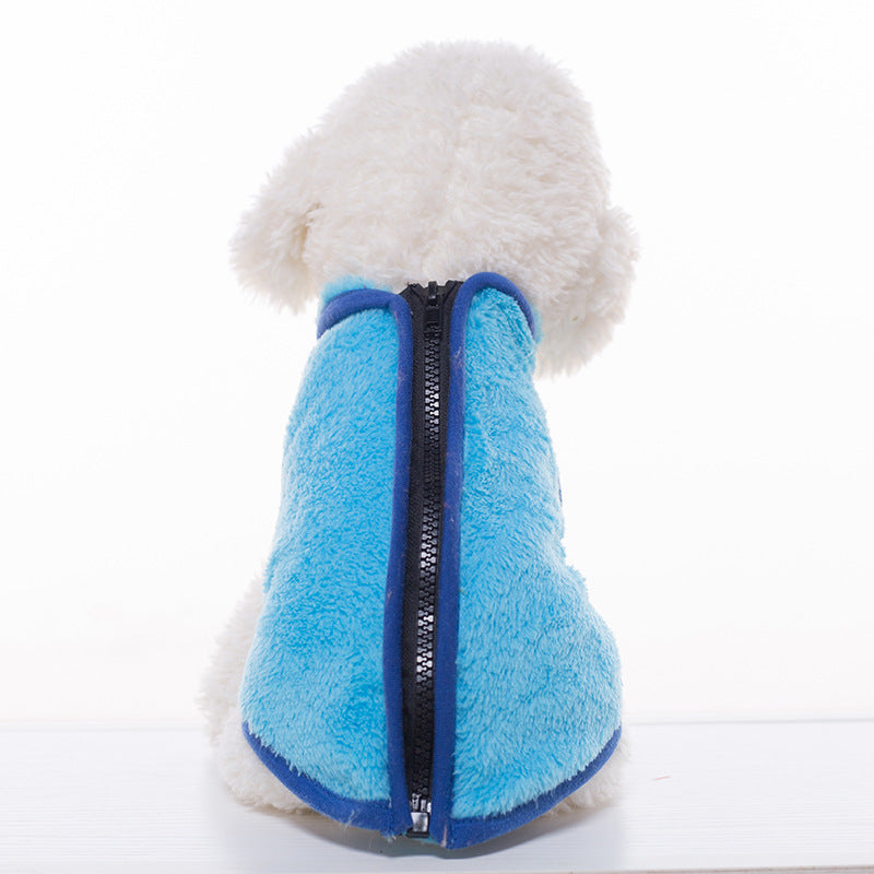 JMT-962506 High Neck Zipper Cotton Vest for Pets - Casual Comfort in Stylish Design