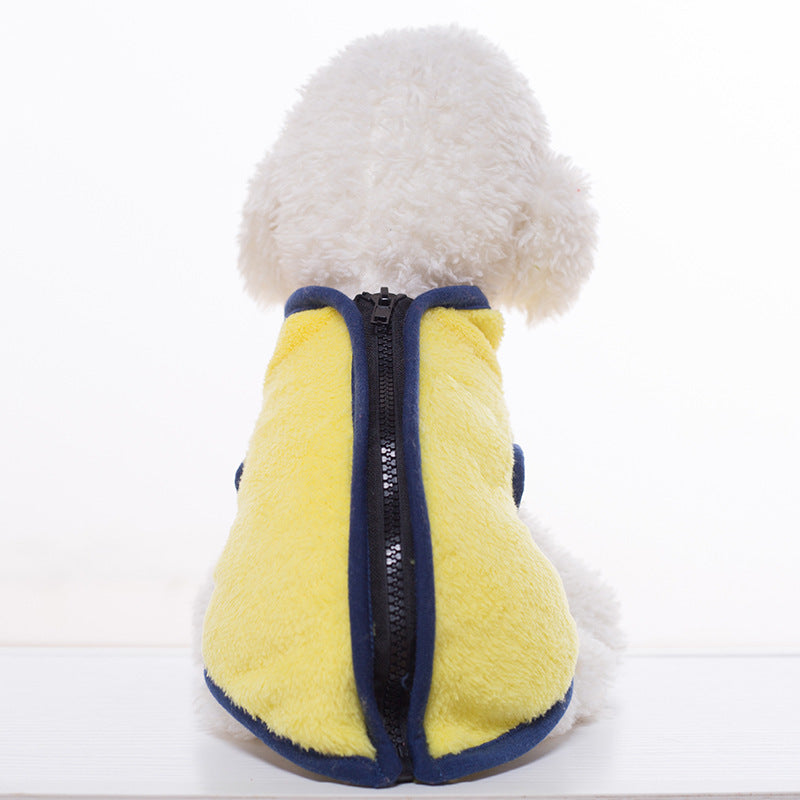 JMT-962506 High Neck Zipper Cotton Vest for Pets - Casual Comfort in Stylish Design