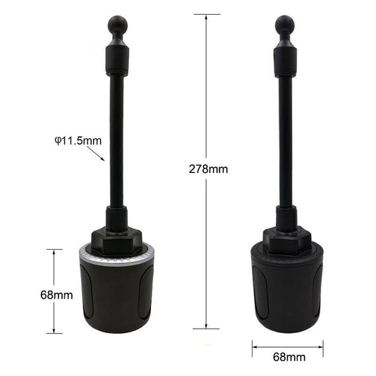JMT-962570 Multifunctional Car Cup Holder Mobile Phone Mount with 360-Degree Adjustable Ball Head