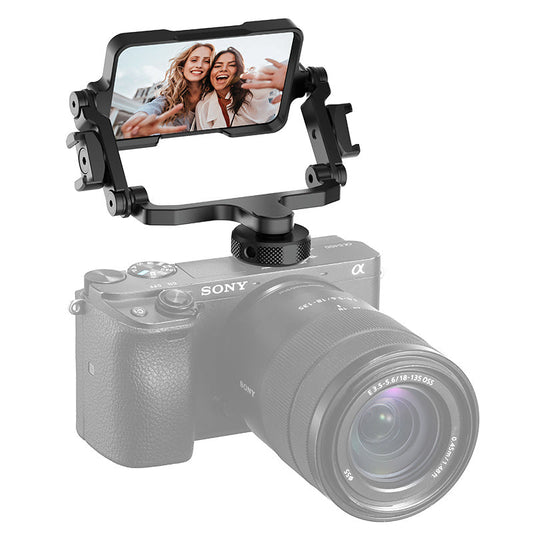JMT-963402 Universal Flip Mirror for Cameras and Smartphones - Aluminum Alloy, Compact Design