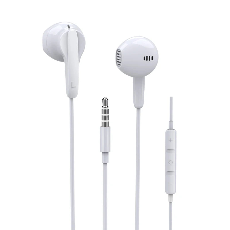 JMT-963530 Wired In-Ear Stereo Headphones with Noise Cancelling and HD Microphone for Apple and Android Devices