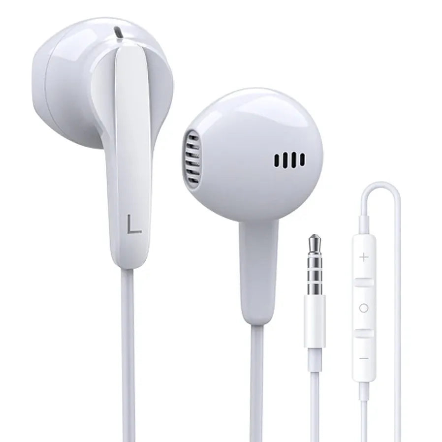 JMT-963530 Wired In-Ear Stereo Headphones with Noise Cancelling and HD Microphone for Apple and Android Devices