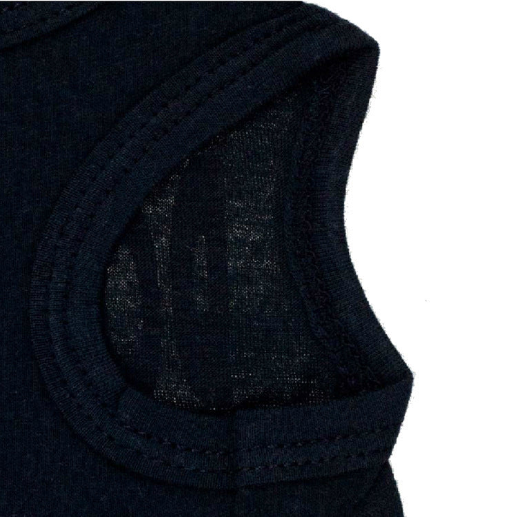 JMT-963786 Cotton Dog Vest in Black with Printed Pink Letters - Casual Style for All Dogs