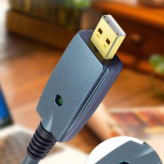 JMT-964042 USB Male to 6.35MM Male Audio Recording Cable - 3 Meters, Oxygen-Free Copper Wire