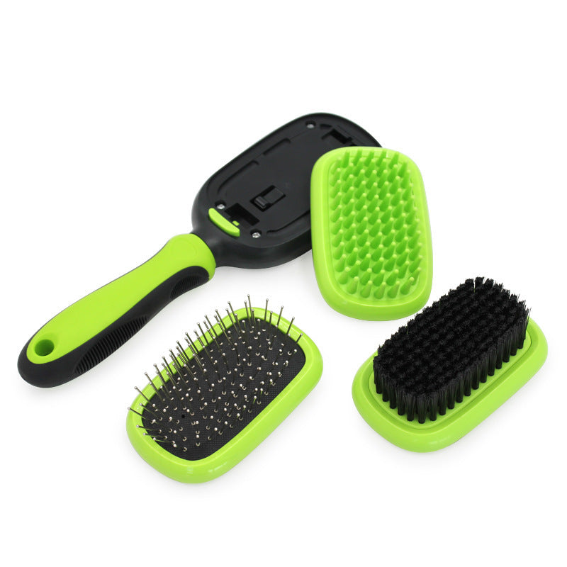 JMT-964106 5-in-1 Pet Grooming Set for Cats and Dogs - Massage, Air Cushion, and Hair Removal Combs