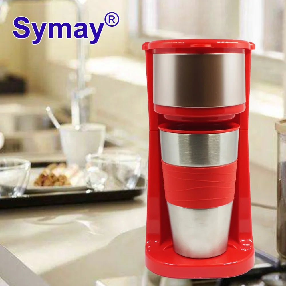JMT-964298 Portable Fully Automatic Drip Coffee Machine for Convenient Brewing
