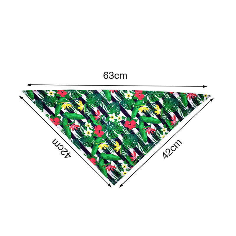 JMT-964490 Pet Triangle Drool Towel in Summer Fruit Designs for Dogs