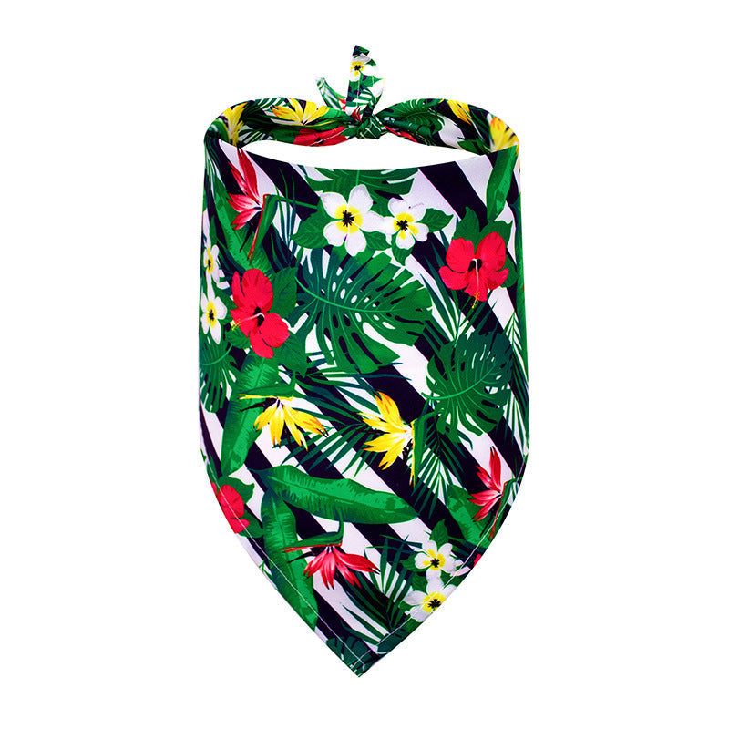 JMT-964490 Pet Triangle Drool Towel in Summer Fruit Designs for Dogs