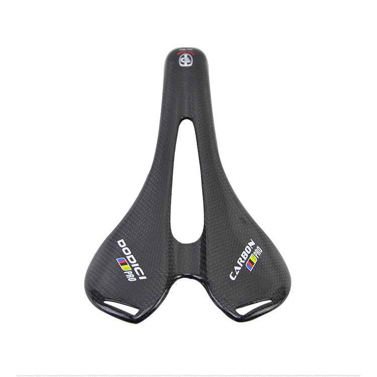 JMT-964554 Full Carbon Fiber Mountain Road Bike Saddle with Hollow Cushion - 3K Finish