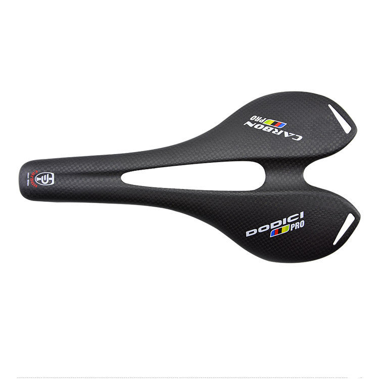 JMT-964554 Full Carbon Fiber Mountain Road Bike Saddle with Hollow Cushion - 3K Finish