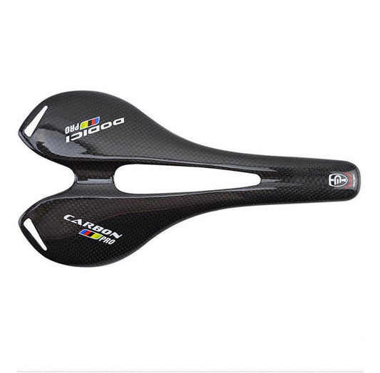 JMT-964554 Full Carbon Fiber Mountain Road Bike Saddle with Hollow Cushion - 3K Finish