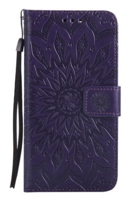 JMT-964554 Sun Embossed PU and TPU Leather Case for Complete Mobile Protection