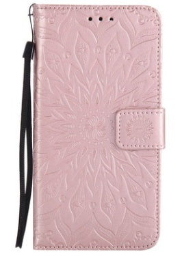 JMT-964554 Sun Embossed PU and TPU Leather Case for Complete Mobile Protection