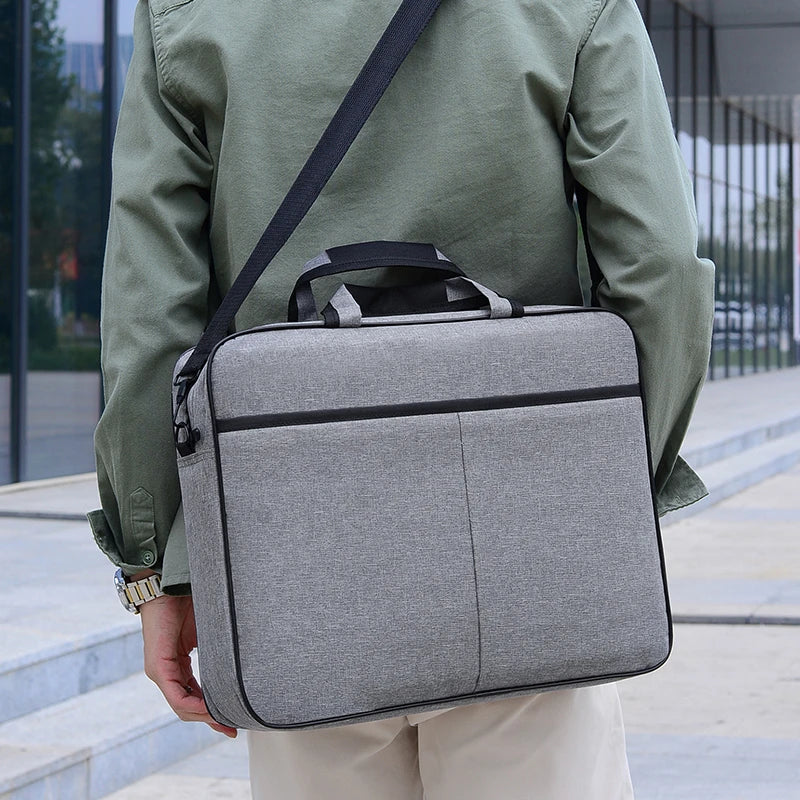 JMT-964746 Business Office Travel Tote Laptop Bag with USB Charger Port for Men and Women