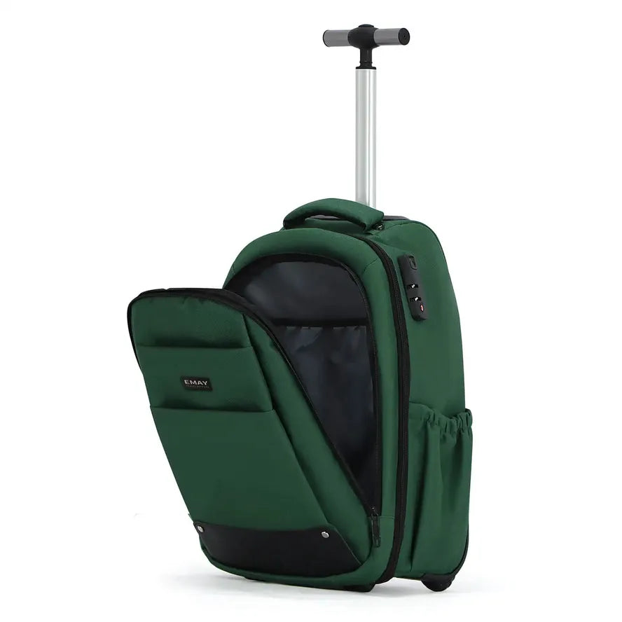 JMT-964746 Custom Carry-On Trolley Backpack with Wheels for Air Travel