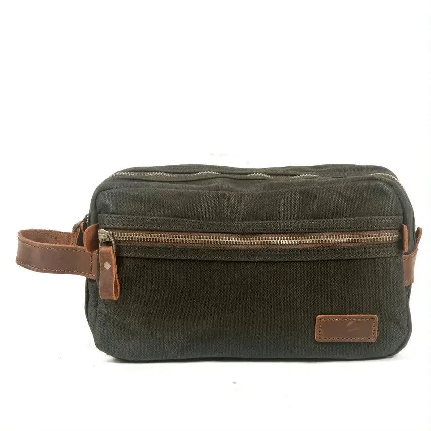 JMT-965066 Unisex Portable Canvas Travel Toiletry and Cosmetic Storage Bag