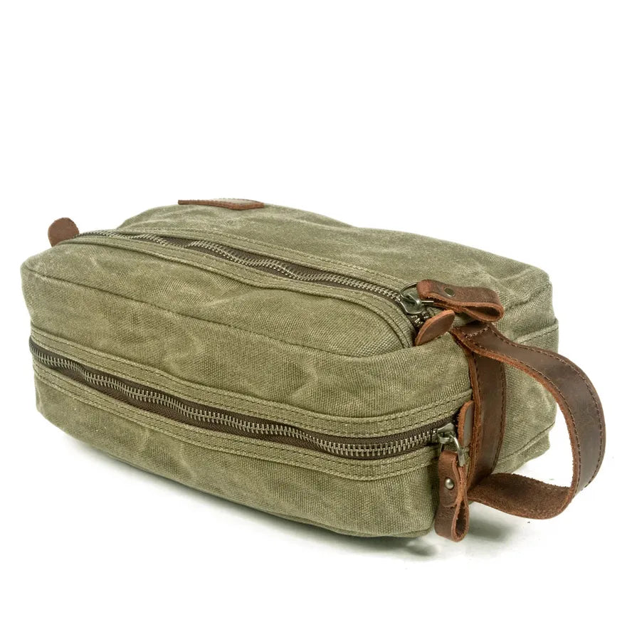 JMT-965066 Unisex Portable Canvas Travel Toiletry and Cosmetic Storage Bag