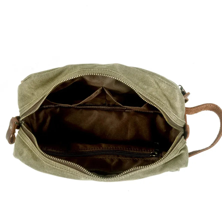 JMT-965066 Unisex Portable Canvas Travel Toiletry and Cosmetic Storage Bag