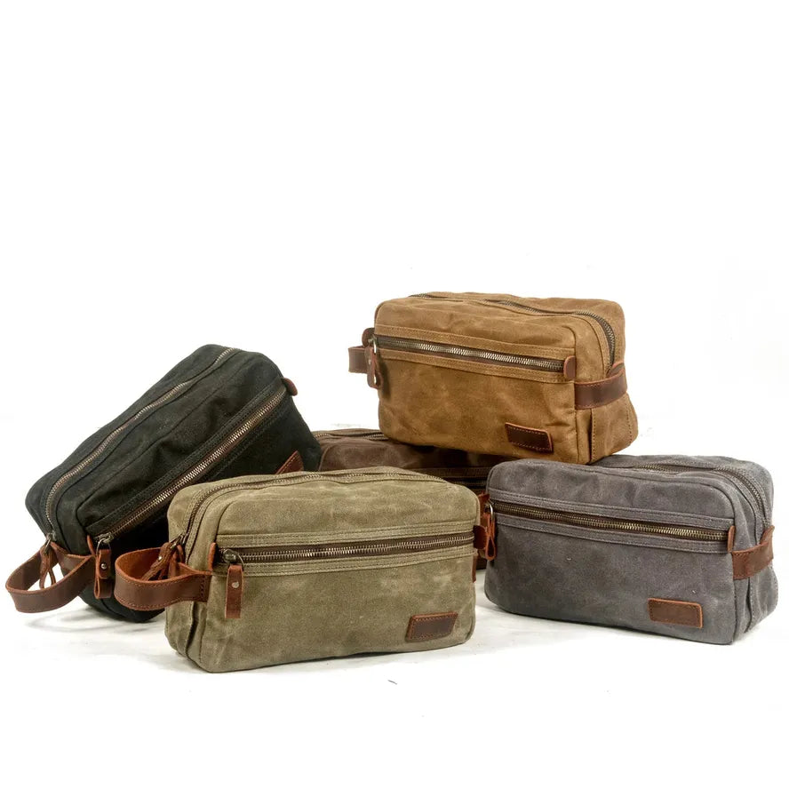 JMT-965066 Unisex Portable Canvas Travel Toiletry and Cosmetic Storage Bag