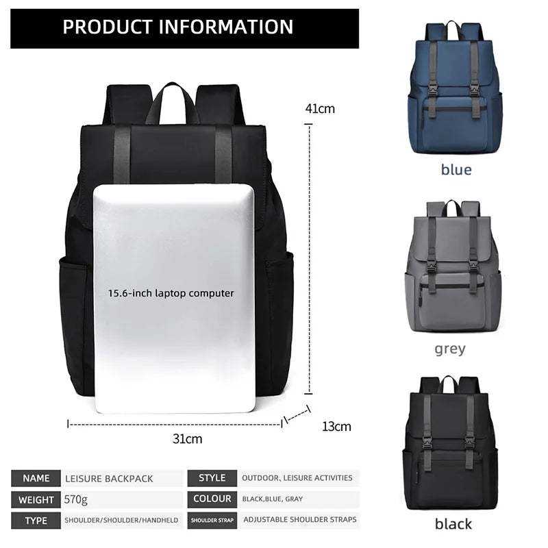 JMT-965194 High Capacity Waterproof Backpack for 17 Inch Laptops - Stylish and Functional Design for Men and Students