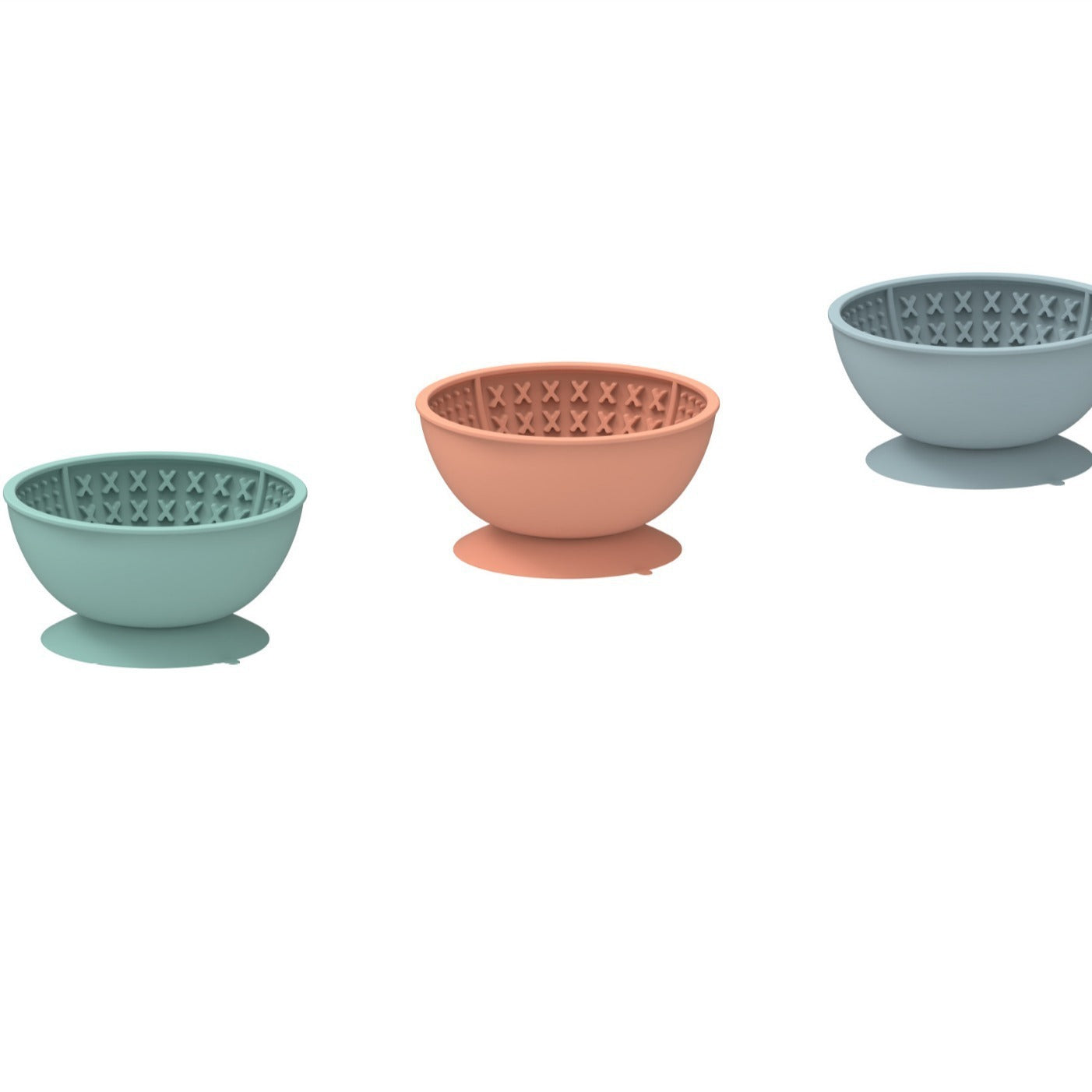 JMT-965194 Pet Licking Mat – Silicone Slow Feeder Bowl with Suction Cup, Available in Cyan, Pink, and Gray