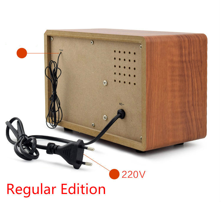 JMT-965194 Retro Wooden Bluetooth Radio with FM/AM and Adjustable Tone