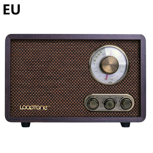 JMT-965194 Retro Wooden Bluetooth Radio with FM/AM and Adjustable Tone